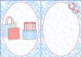 Christmas Shopping Boxes and Bags in Blue Insert