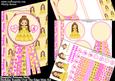 Beautiful Princess Belle Birthday Rosette Over the Edge