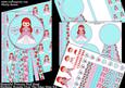 Beautiful Princess Red Head Birthday Rosette Over the Edge