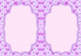 Pretty Roses and Hearts In Purple A5 Insert