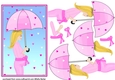 Baby Shower Pink For Girl Decoupage Blonde Mum