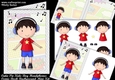 Cutie Pie Kids Boy Headphones Comic Book Background A5 Mini Kit