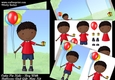 Cutie Pie Kids Boy With Balloons And Gift A5 Mini Kit