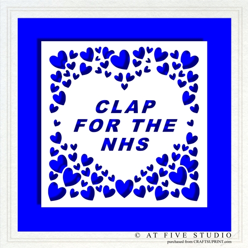 Clap For The NHS Papercutting Template for Vinyl & Paper Projects