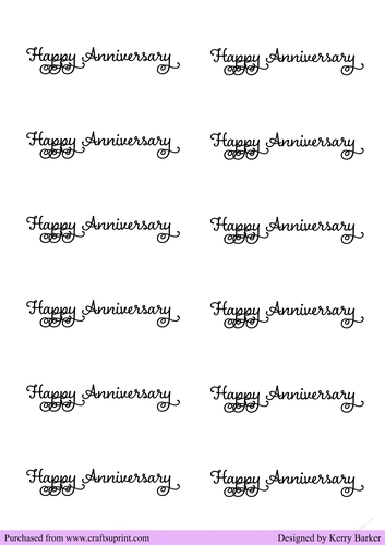 Happy Anniversary Captions in Fancy Black Text