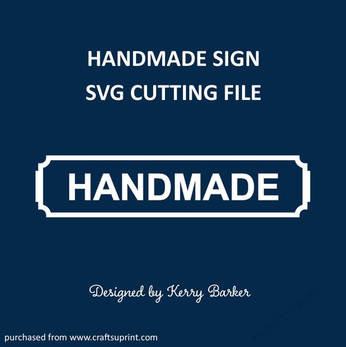 Handmade Sign for Craft Fairs - Vinyl/Crafts SVG Cutting Template