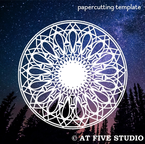 Mandala / Doily SVG Papercutting Template (mandala 1-d)