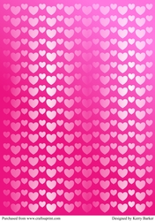 Shimmer Hearts Background Sheet
