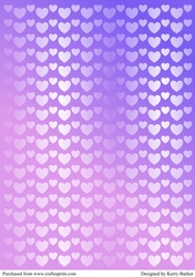 Shimmer Hearts Background Sheet