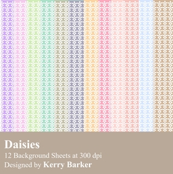 Daisies Background Papers Kit (Kit 5)