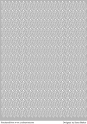 Feathers Outline Background Sheet - White on Grey