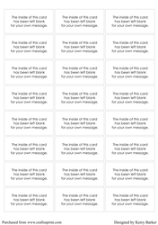 The inside of this card - Square - captions for selling your handmade cards