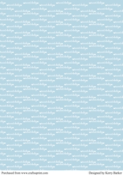 Sweet Baby Text Background Sheet