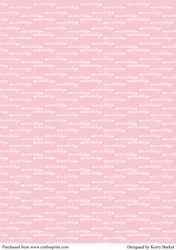 Sweet Baby Text Background Sheet