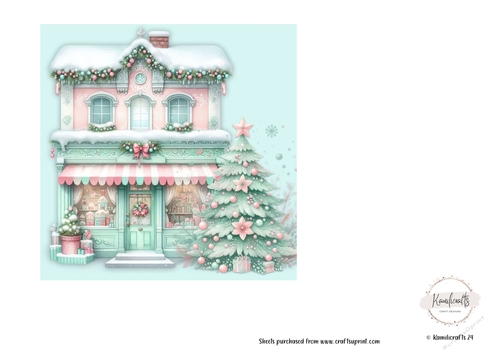 Pink and Mint Christmas with no greeting