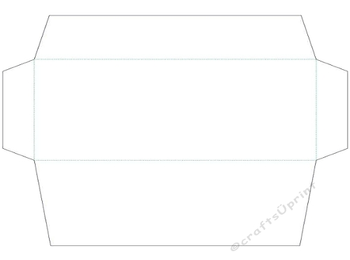 Large DL envelope template to fit the enlongated DL cards