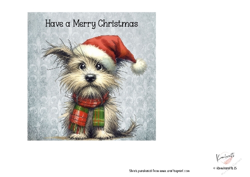 Cute Christmas Dog