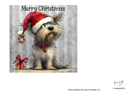 Cute Christmas Dog 2 with Text