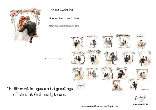 Bride and Groom on swing bumper kit