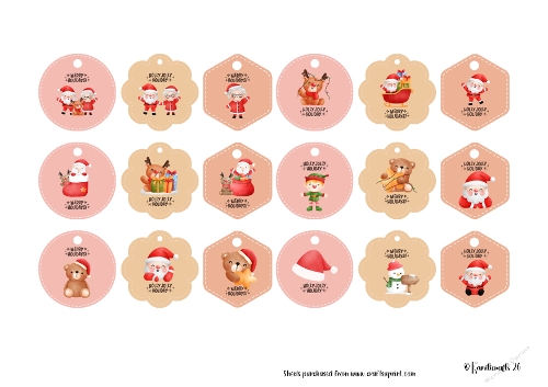 Childrens Christmas Tags
