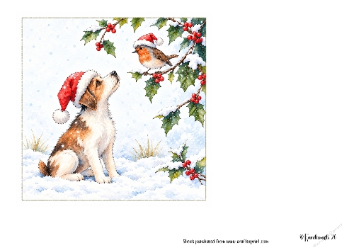 Puppy and Robin