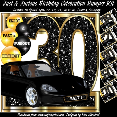Fast & Furious Birthday Celebration Bumper Kit