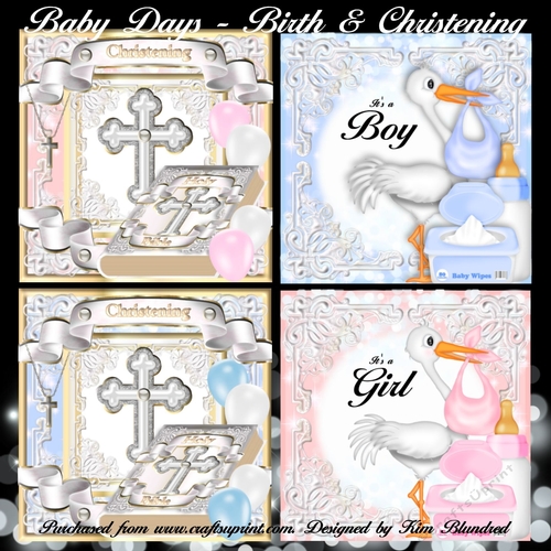 Baby Days - Birth & Christening Bumper Kit