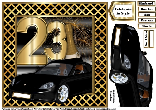 Special Birthday Sports Car - Age 23