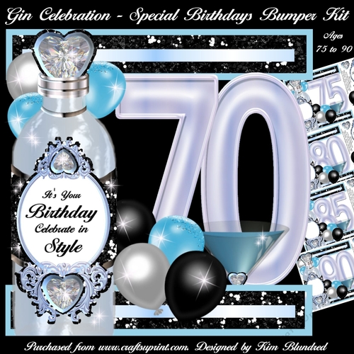 Gin Celebration - Special Birthdays 70 to 95