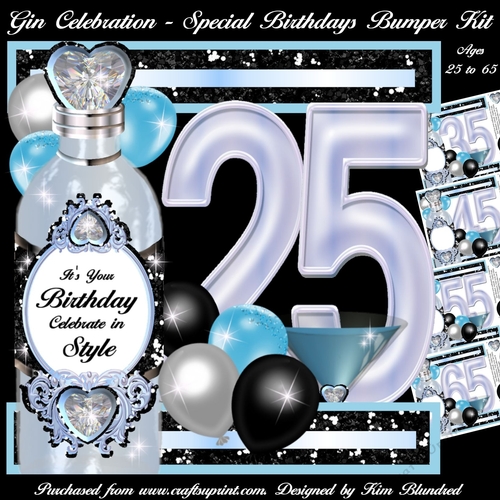 Gin Celebration - Special Birthdays 25 to 65