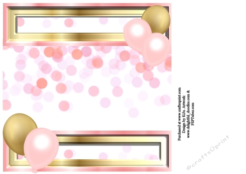 Birthday Celebration Pink & Gold Background 1