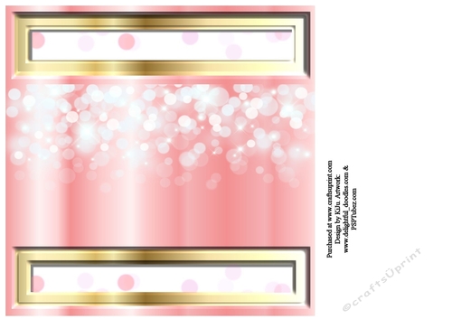 Birthday Celebration Pink & Gold Background 2