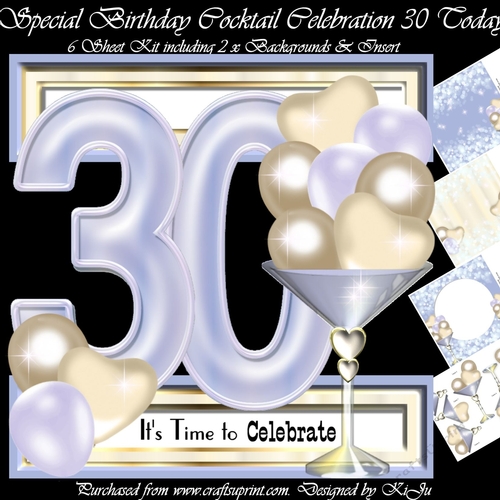 Special Birthday Cocktail Celebration 30 Today