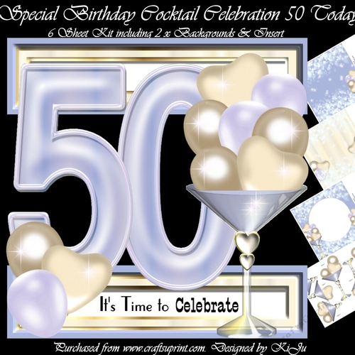 Special Birthday Cocktail Celebration 50 Today