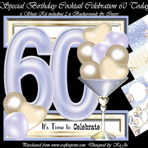 Special Birthday Cocktail Celebration 60 Today