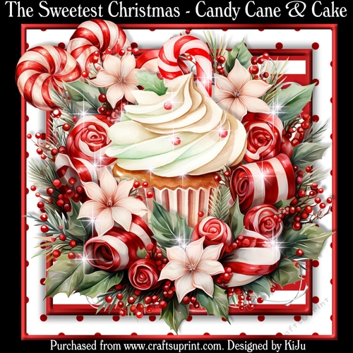 The Sweetest Christmas Candy Cane & Cake