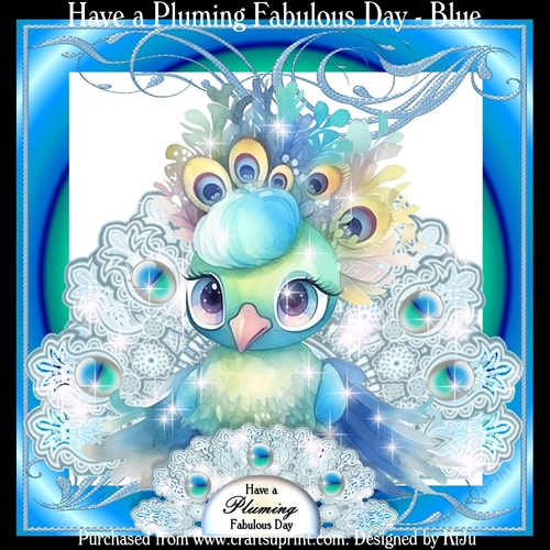 Have a Pluming Fabulous Day - Blue