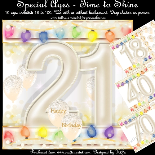 Special Ages - Time to Shine - Bumper Kit ages 18 to 100