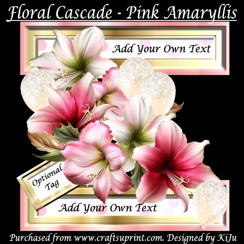 Floral Cascade - Pink Amaryllis