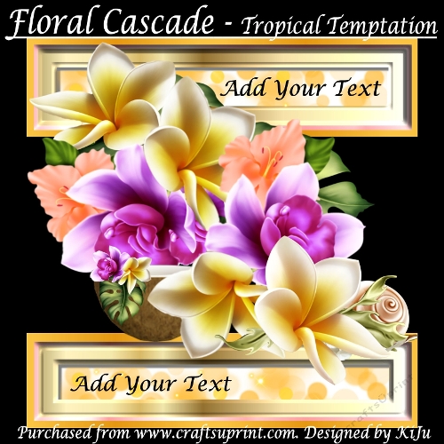 Floral Cascade - Tropical Temptation