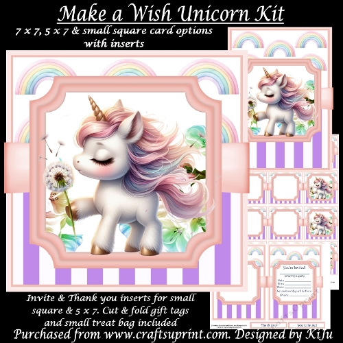 Make a Wish Unicorn - Birthday Party Kit