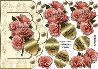 Roses for a Special Lady 70th & 80th Double Scallop