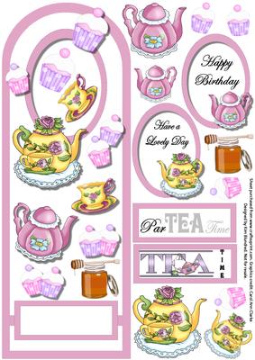 Par-tea-time Large Dl Arch-top Aperture Card
