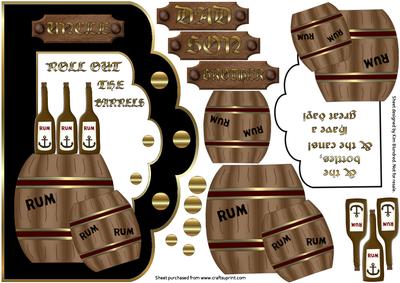 Roll Out the Barrels - Scalloped Edge with Card Centre