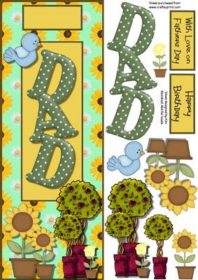 Dad Gardening Large Dl Fathers Day or Birthday
