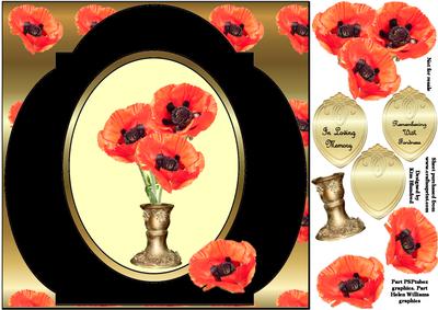 In Remembrance 8 x 8 Sympathy Card Front