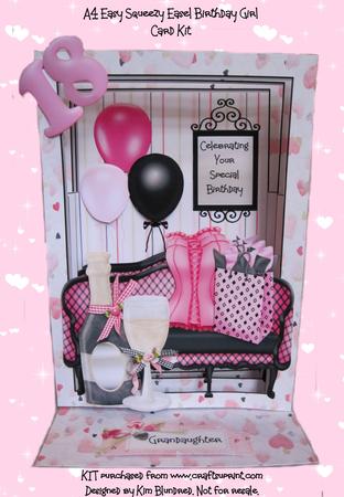 Birthday Girl, 18, 21 & General - Easy Squeezy A4 Easel Kit