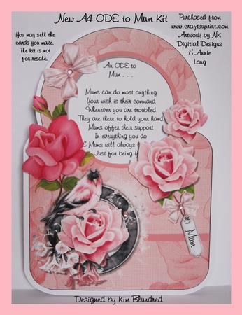 New A4 Special Occassions Ode to Kit - an Ode to Mum