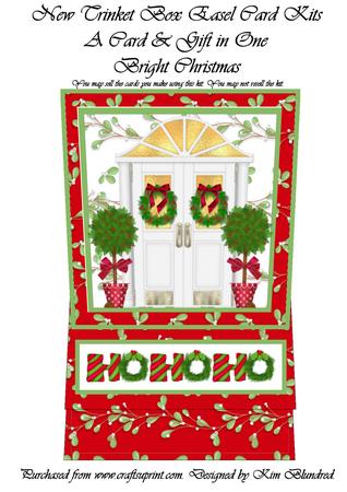 New Trinket Box Easel Card Kit - Bright Christmas
