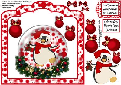 Christmas is Childs Play - Penguin Snow Globe